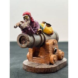 Spooky Town Undead Pirate Cannon Miniature Collectible Figurine #92608